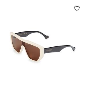 Gucci Cream and Brown Sunglasses